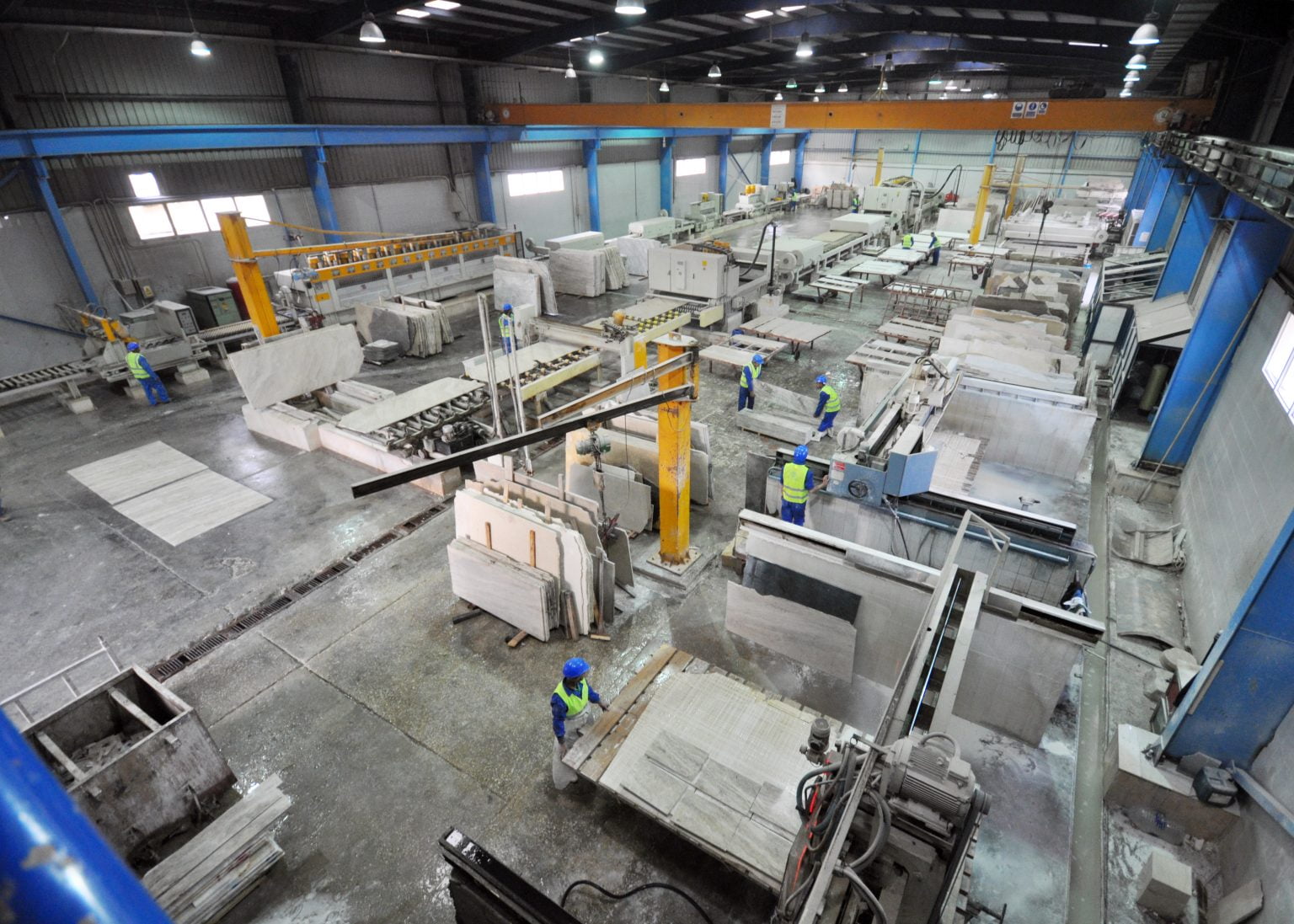 On the factory floor