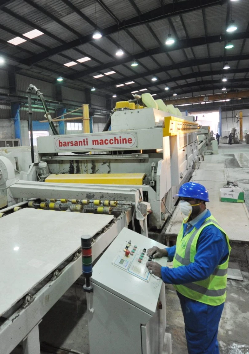 Stone processing line